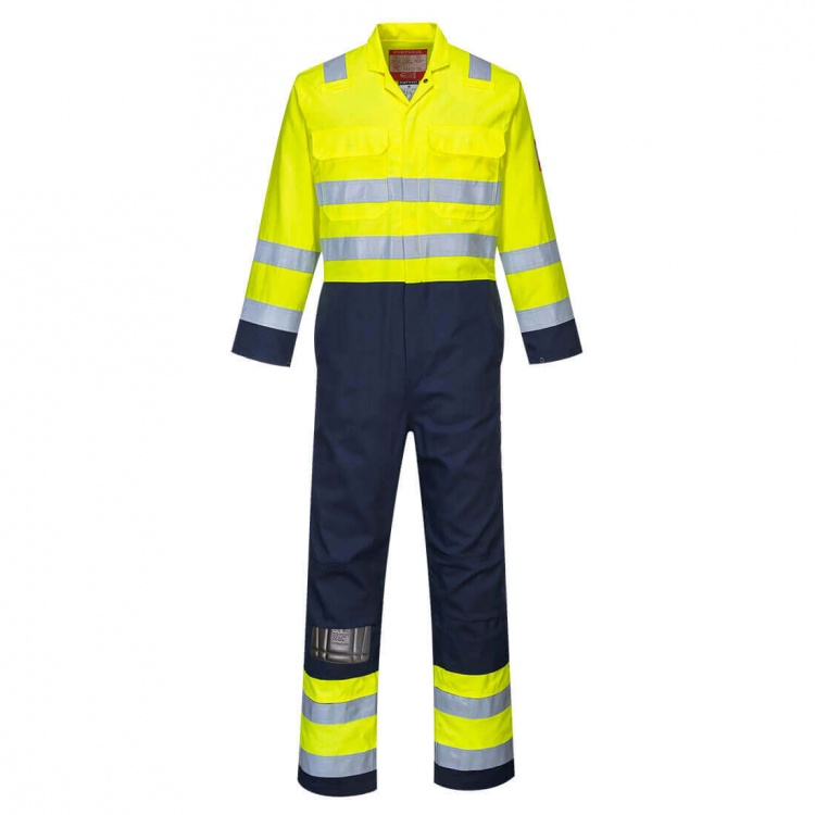 Portwest BIZ7 Hi-Vis Anti Static Bizflame Pro Coverall